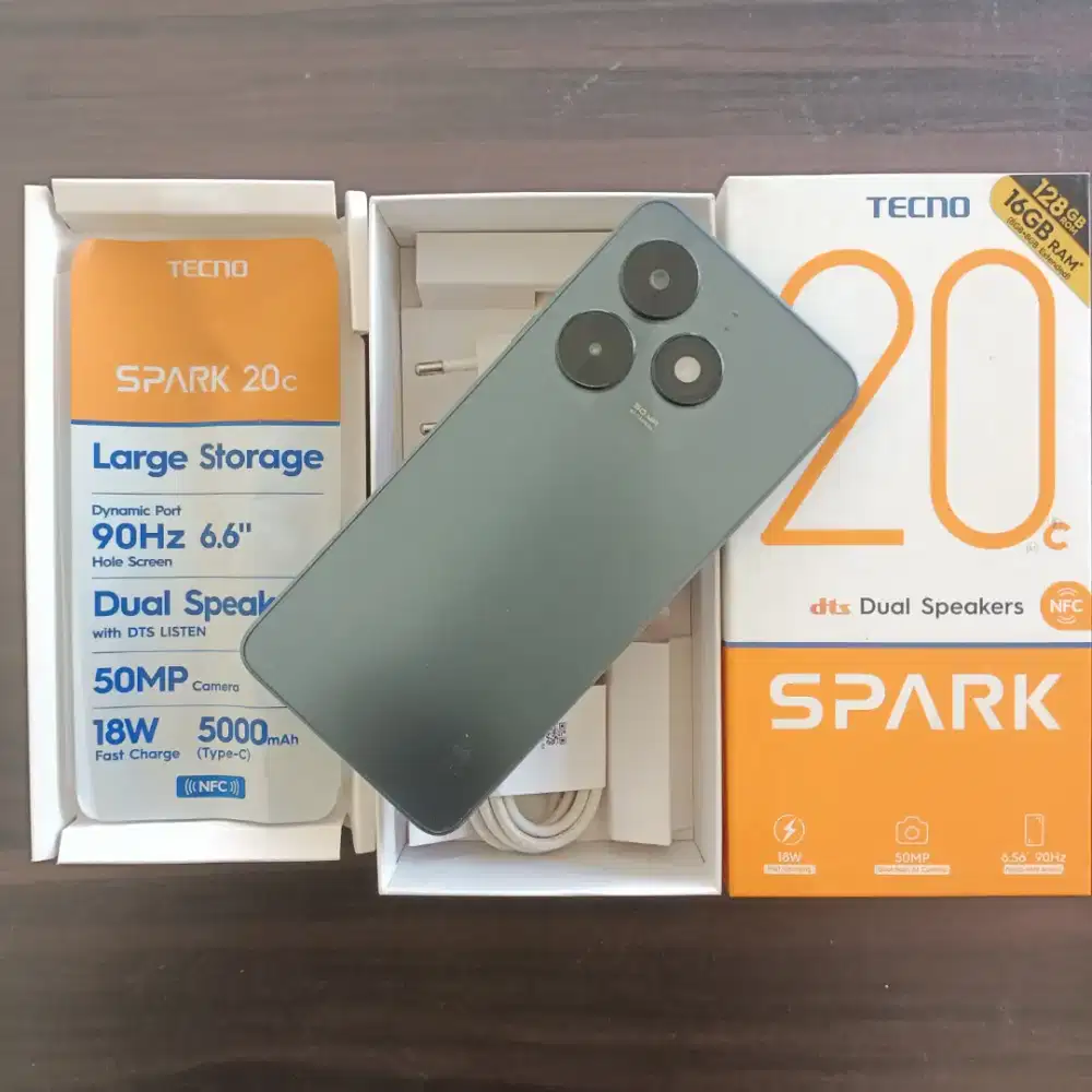 Tecno Spark 20 Ram 16Gb (8+8), Internal 128Gb,