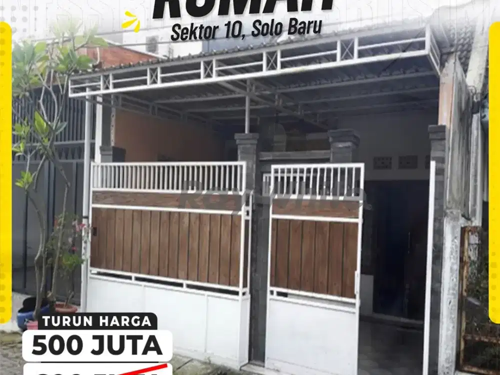 Dijual Rumah Minimalis Harga Murah Siap Huni Di Solobaru
