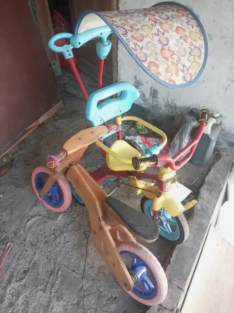 Stroller roda 3 dan push bike