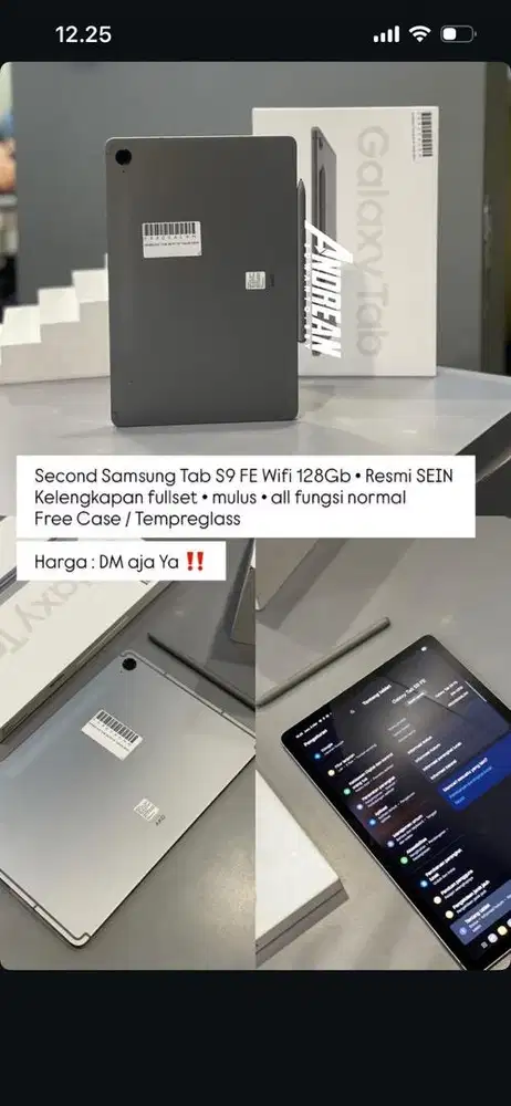 Samsung tab S9 FE wifi 8/128