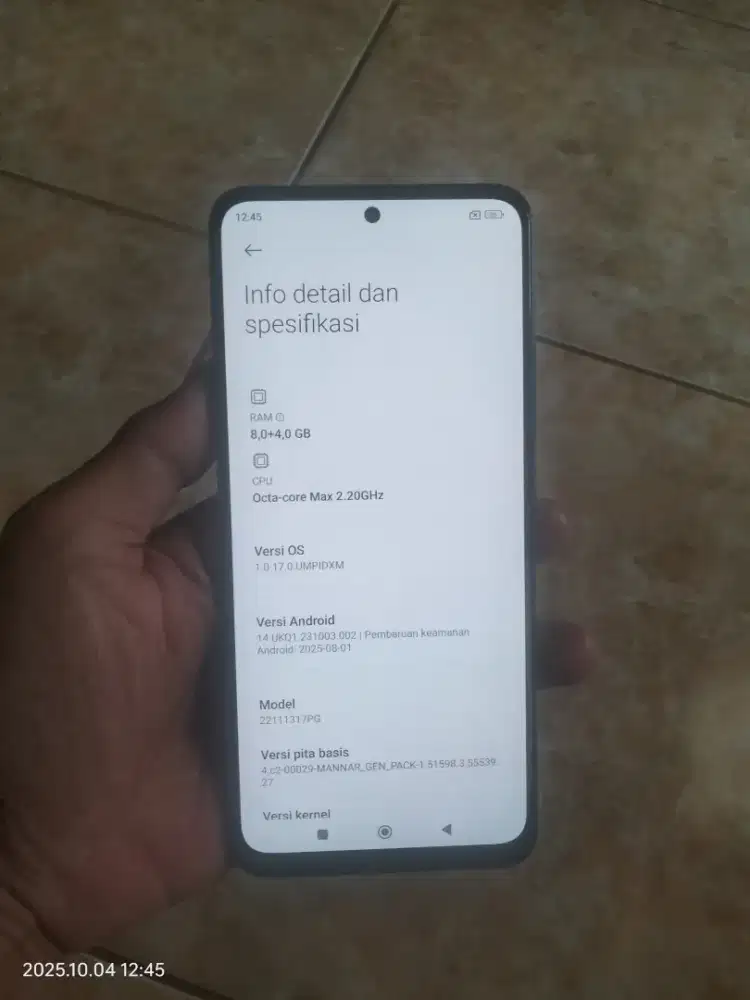 Poco X5 5g ram 8+4/256 orian