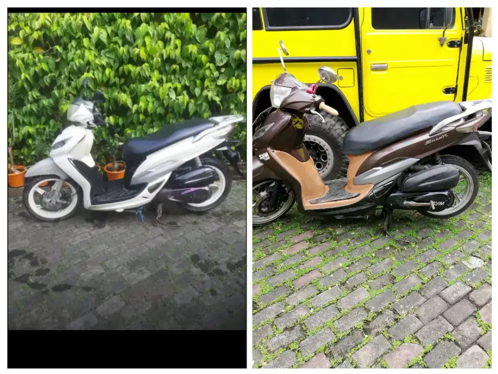 Sym Shark 2012/2011 Coklat(B),Putih(BG)MesinCvt Normal BisaTT#motor/Hp