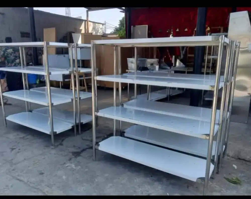 Meja susun stainless