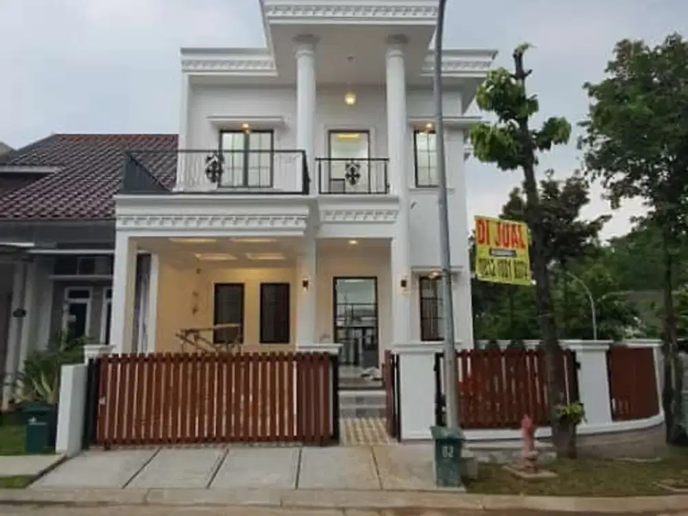 Di jual rumah siap huni claster depan posisi Hoek depan Sentul city