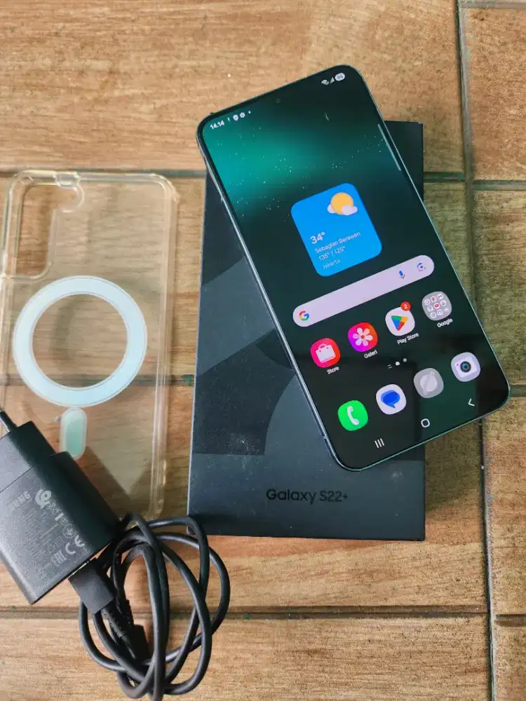 Samsung S22 plus 5G dual sim 8/256 ex resmi SEIN normal