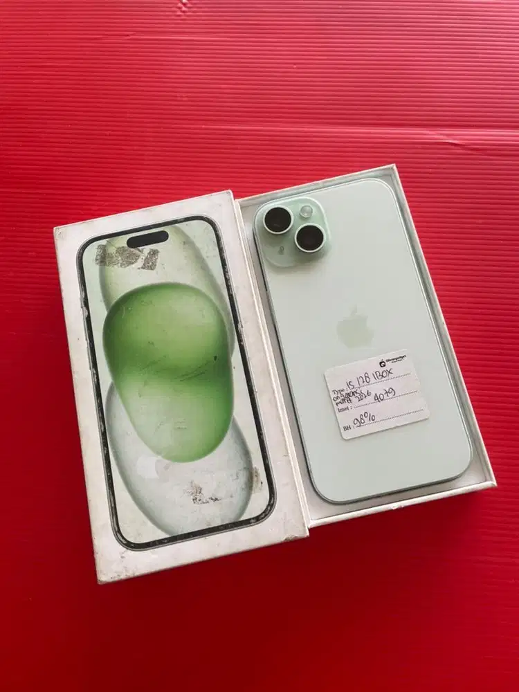 IPHONE 15 128GB EX IBOX MASIH ON GARANSI