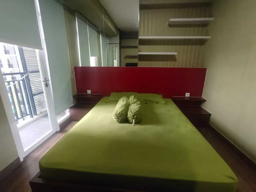 disewakan Studio furnished Apt. Puri Orchard lt rendah view pool