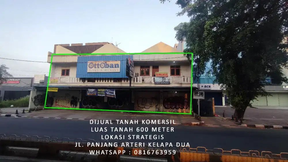 Tanah Komersil SHM Jalan Panjang Arteri Kelapa Dua Area Berkembang