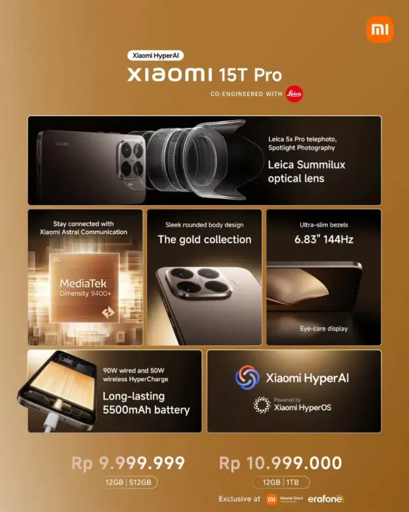 XIAOMI 15T PRO (NEW PRODUCT)