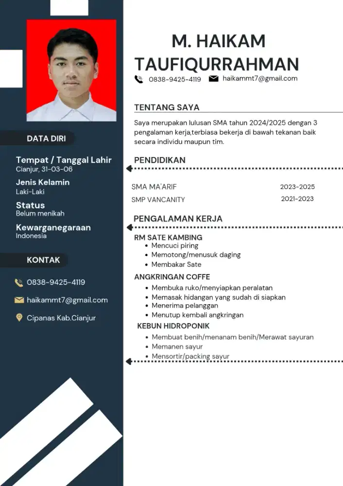 Nyari kerjaaan pak/buk