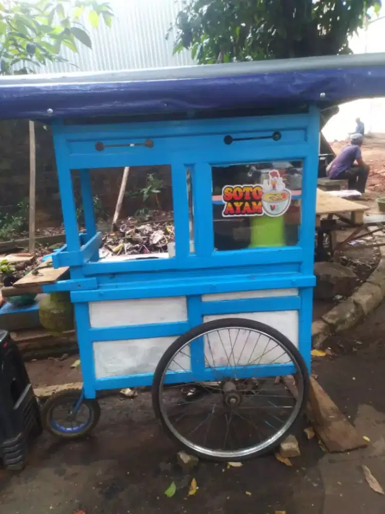 jual gerobak soto bekas masih bagus bisa nego dikit