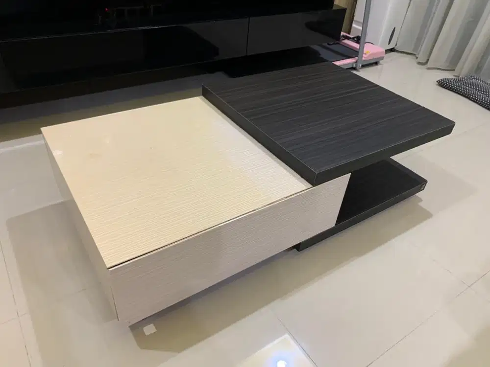 Meja tamu kayu coffee table