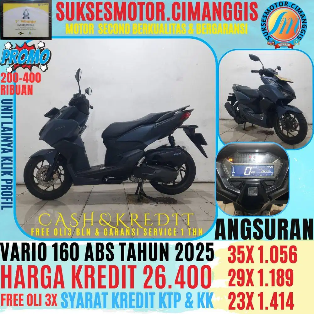 PROMO VARIO 160 ABS CASHBACK 700RIBUAN FREE OLI 3 BLN BERGARANSI