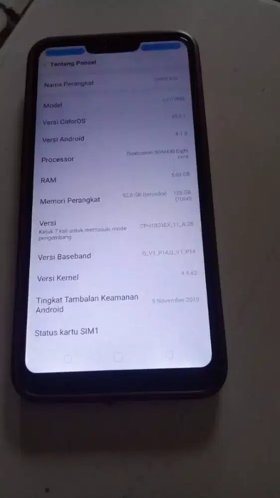 Oppo A3s ram 6/128