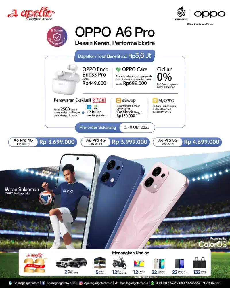 Pre order oppo a6 pro