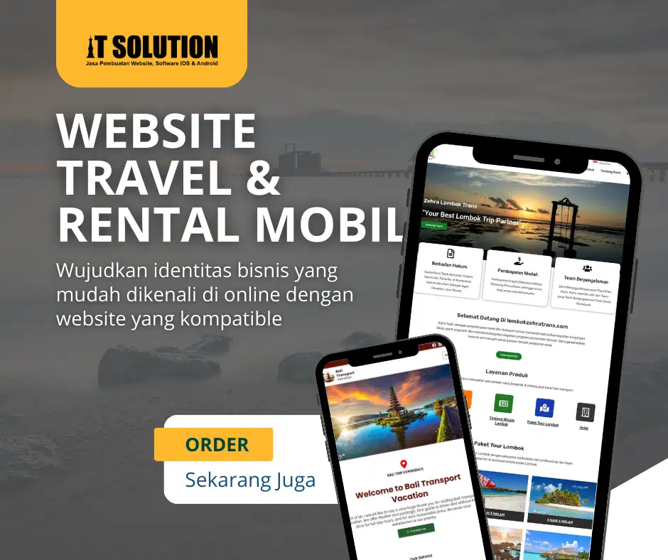 Jasa Pembuatan Website Travel & Rental Mobil – Profesional & Modern
