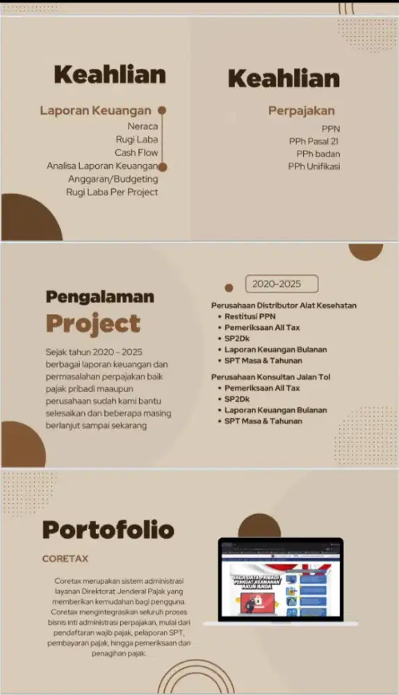 Jasa pembuatan laporan keuangan dan pajak