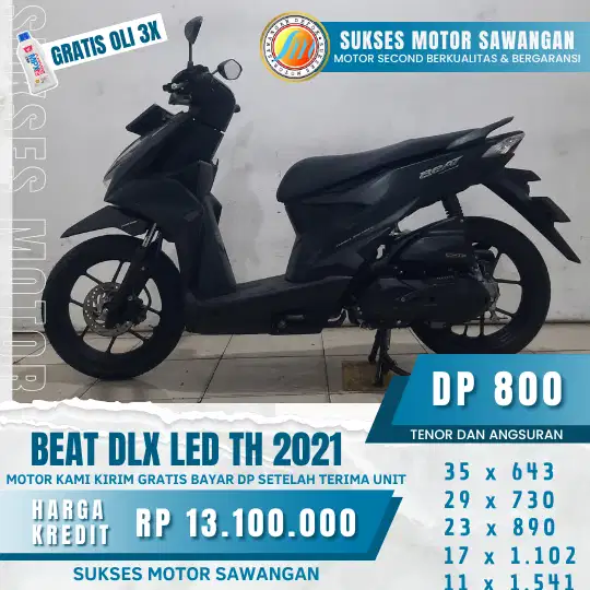 DAPATKAN CASH BACK 700 RB DAN FRE OLI 3X HONDA BEAT DLX  TH 2021