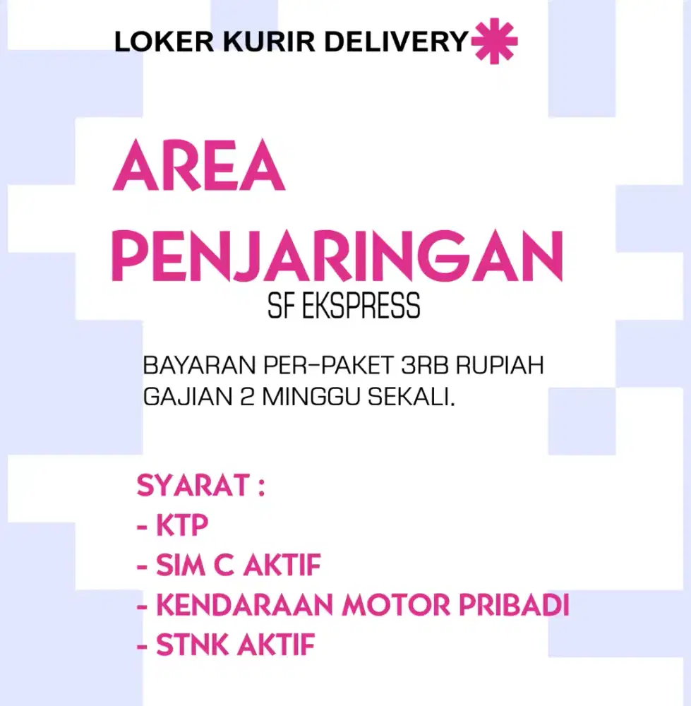 LOWONGAN KURIR MITRA LM