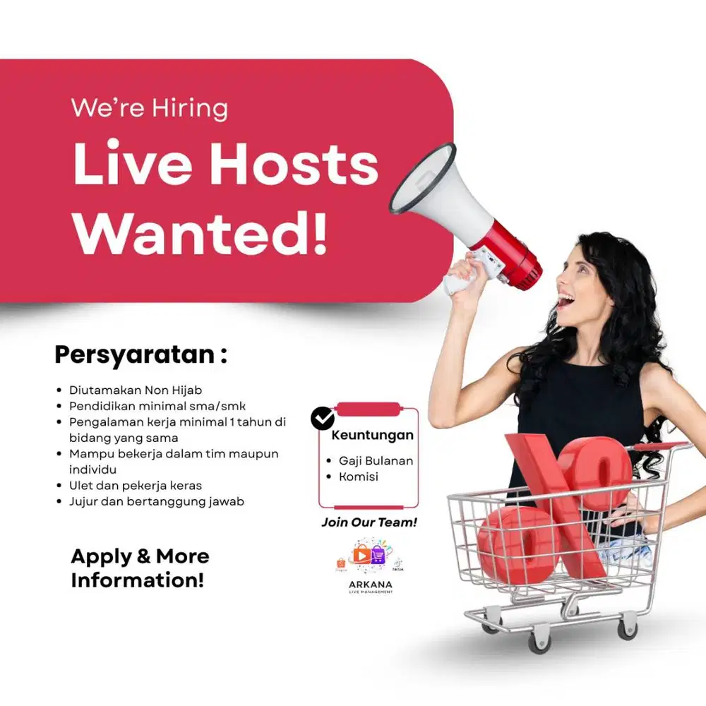 Di Butuhkan segera host live