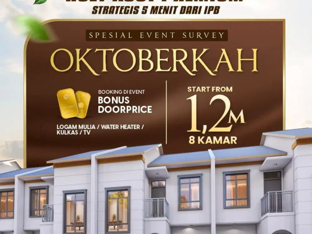 Rumah Kost 8KT 8KM Langsung Cuan Profitable Murah Full Akses Strategis Dramaga Bogor