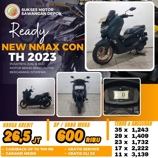 PROMO KREDIT DP 600 YAMAHA NMAX NEW KEYLES TH 2023 MULUS BERGARANSI