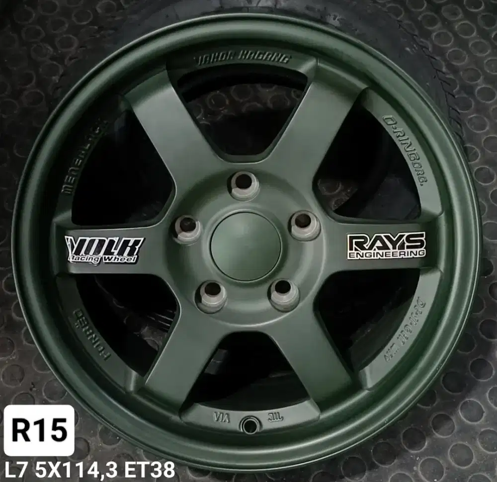 Jual velg te37 r15 5x114,3