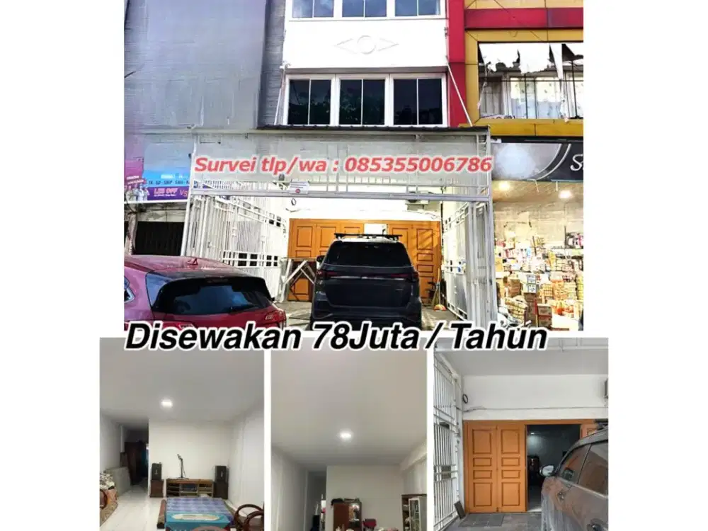 Dijual ruko 3 lantai jln.arifin ahmad