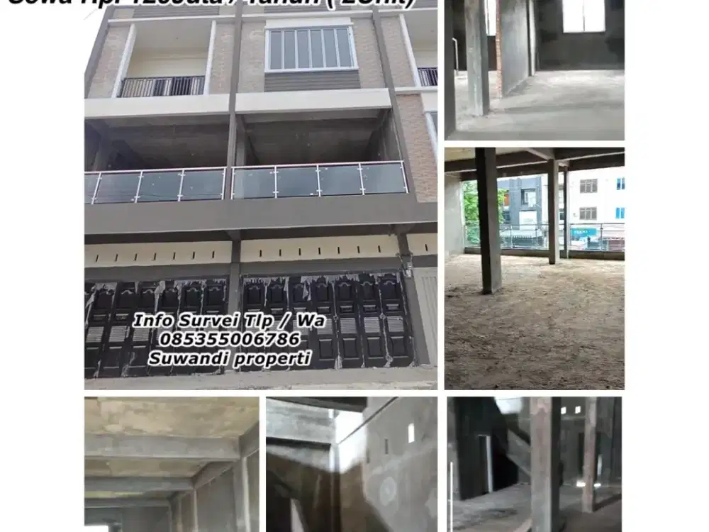 Dijual 2 ruko baru lantai gandeng jl.paus tengah kota