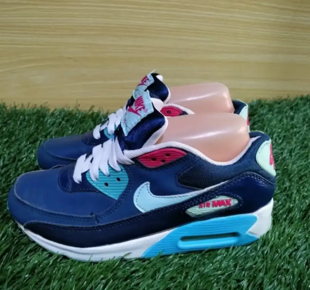 Sepatu Running Nike Air Max 90 Brave Blue Size 37