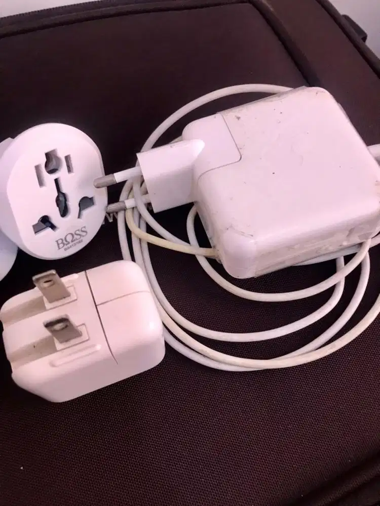 1 Pasang Paket Charger Macbook Apple & Charger Ipad Apple Original