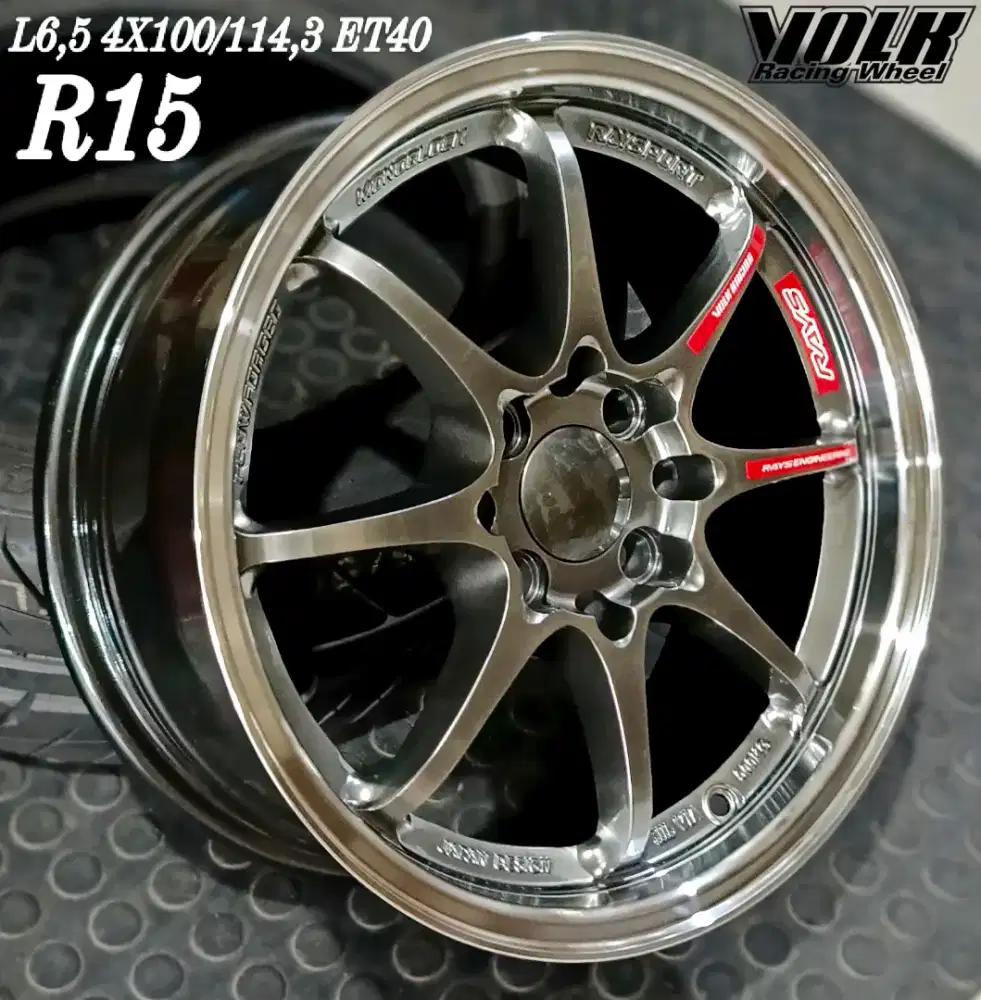 Jual velg te37 r15 4x100 4x114,3 agya avanza xenia livina brio dll