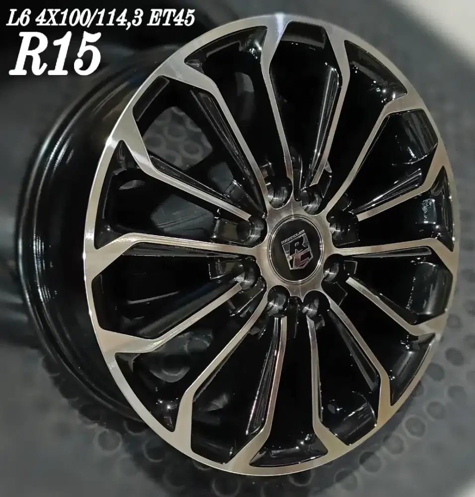 Jual velg te37 r15 4x100 4x114,3 agya avanza xenia livina brio dll