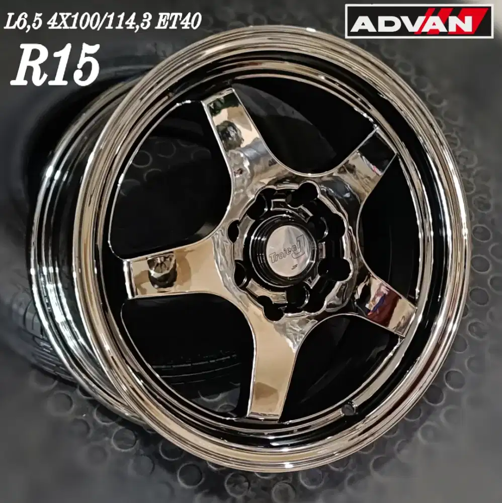 Jual velg te37 r15 4x100 4x114,3 agya avanza xenia livina brio dll