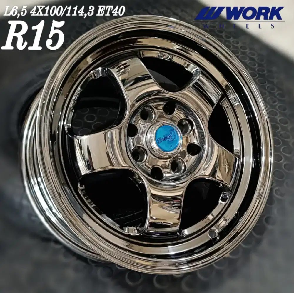 Jual velg te37 r15 4x100 4x114,3 agya avanza xenia livina brio dll