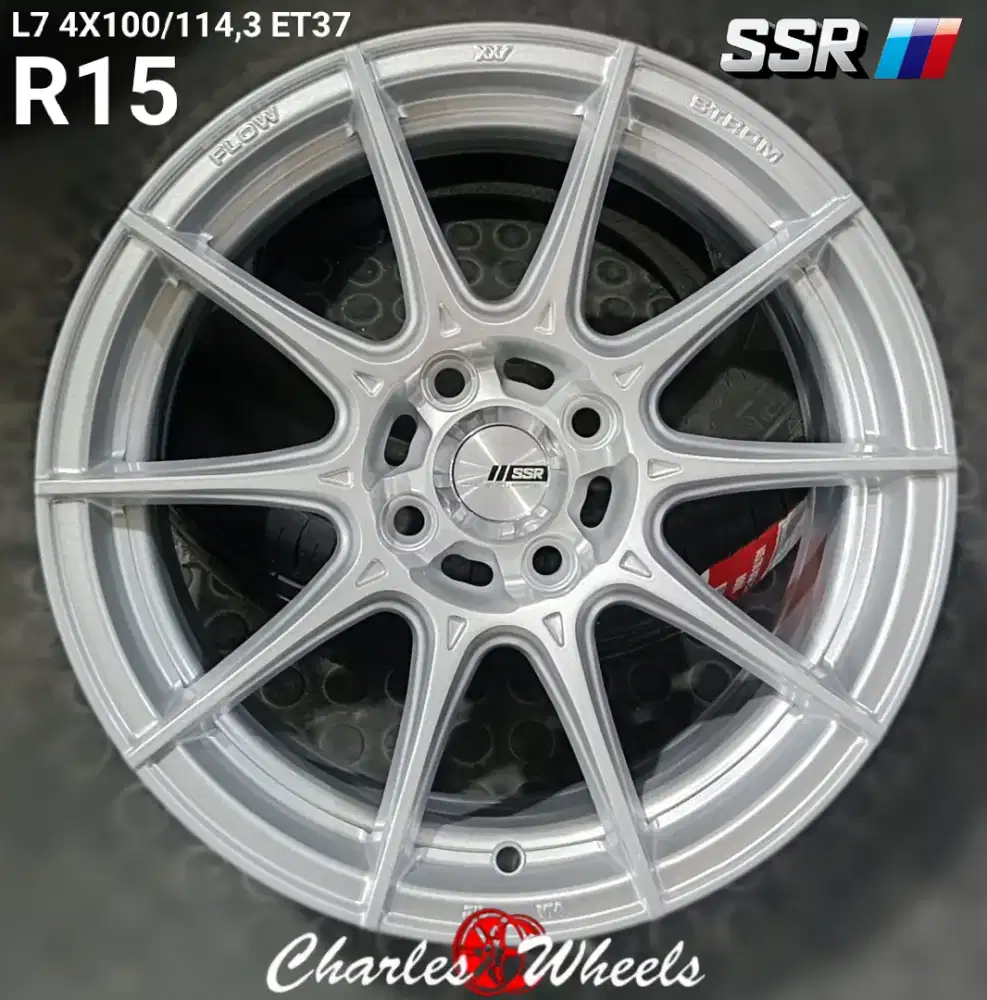 Jual velg te37 r15 4x100 4x114,3 agya avanza xenia livina brio dll
