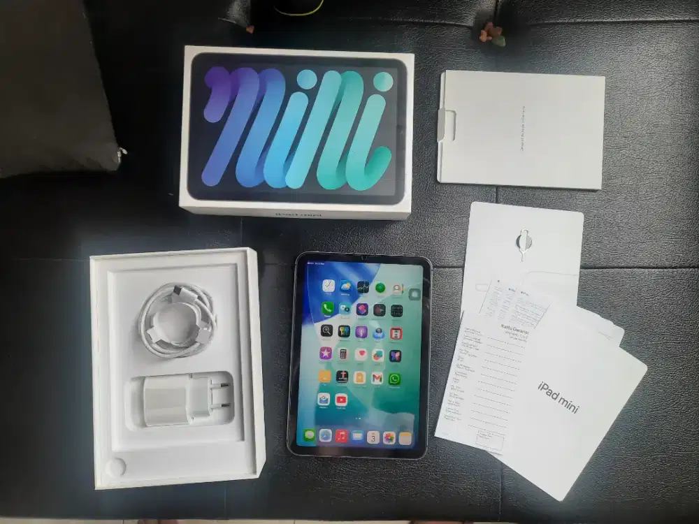 Ipad mini 6 IBOX Cellular lengkap mulus terawat bs tt iphone 13 15 pro