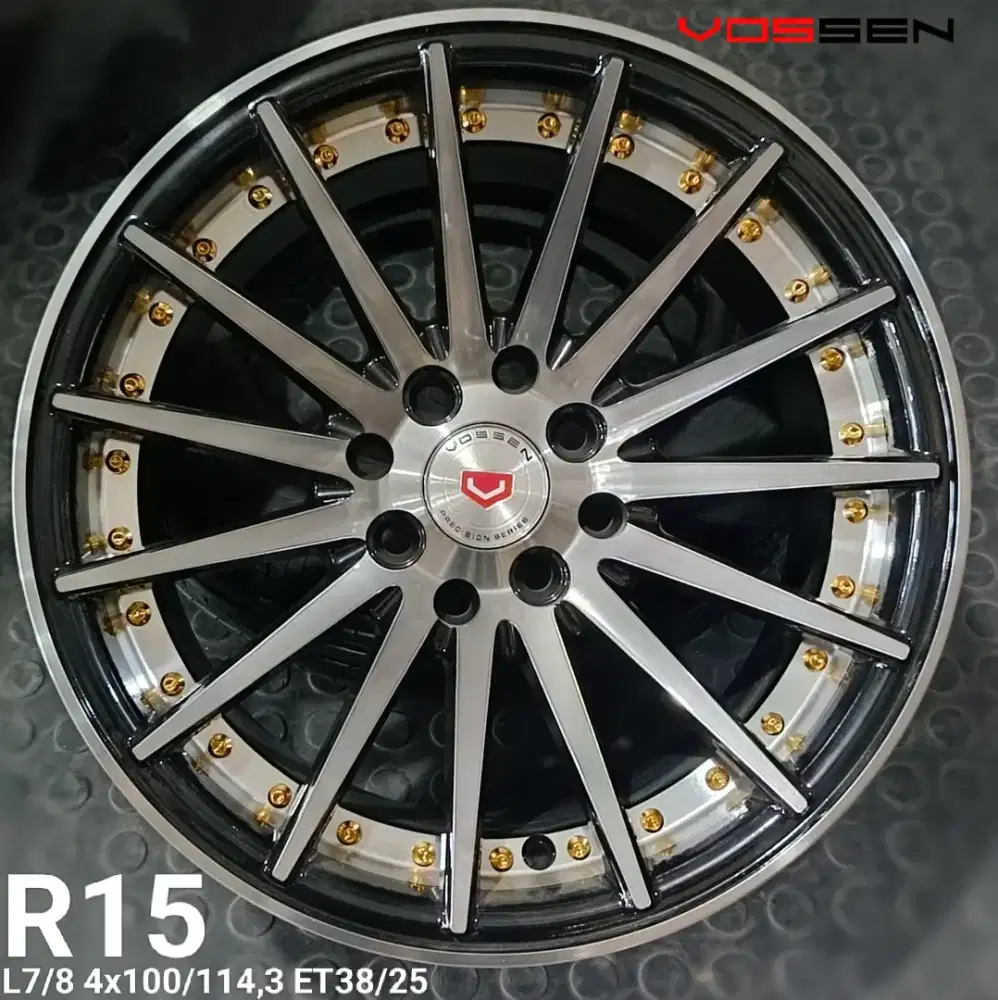 Jual velg te37 r15 4x100 4x114,3 agya avanza xenia livina brio dll
