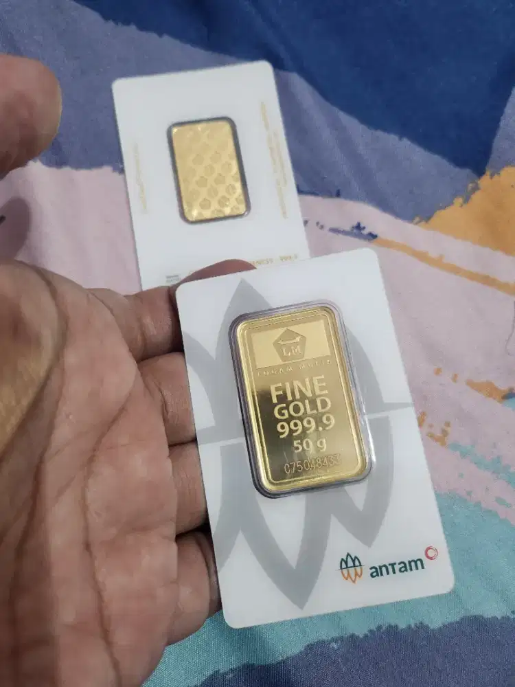 Logam mulia antam 50 gram 2025, jual santai