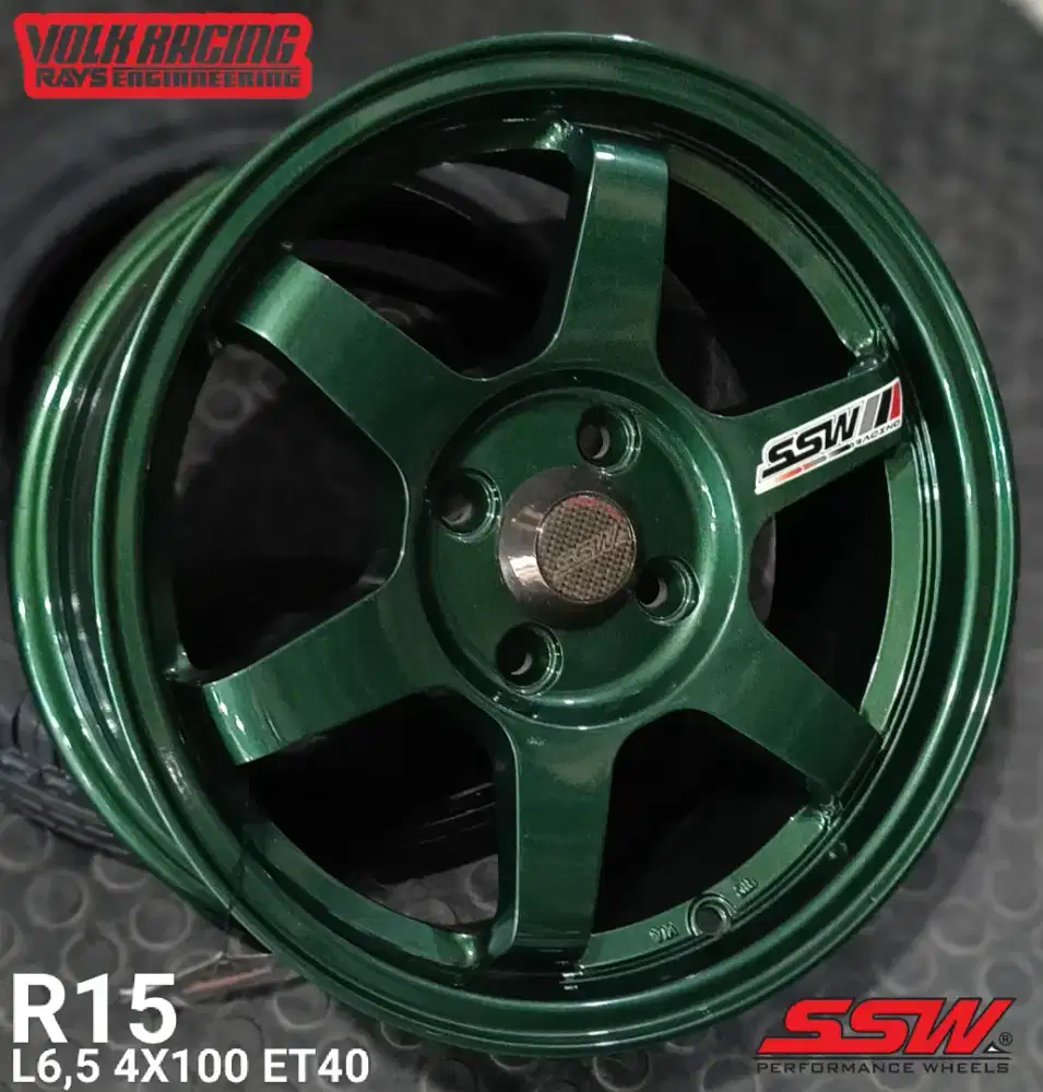 Jual velg te37 r15 4x100 4x114,3 agya avanza xenia livina brio dll