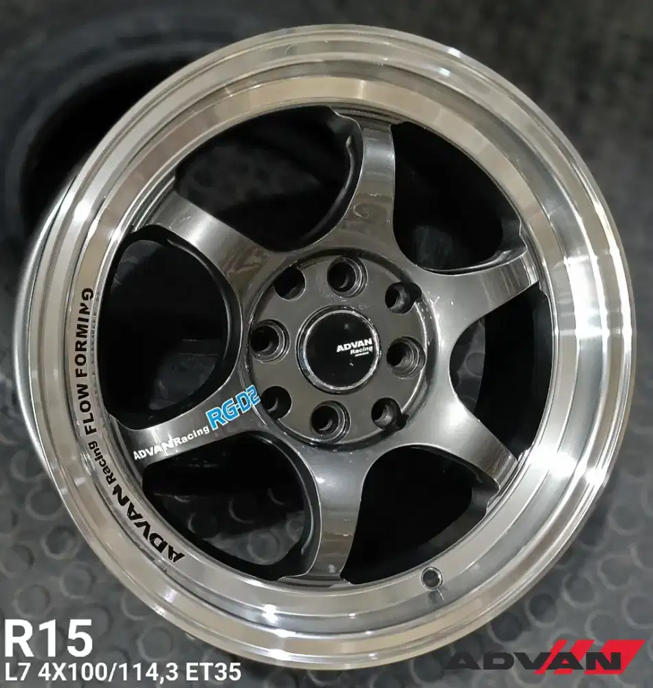 Jual velg te37 r15 4x100 4x114,3 agya avanza xenia livina brio dll