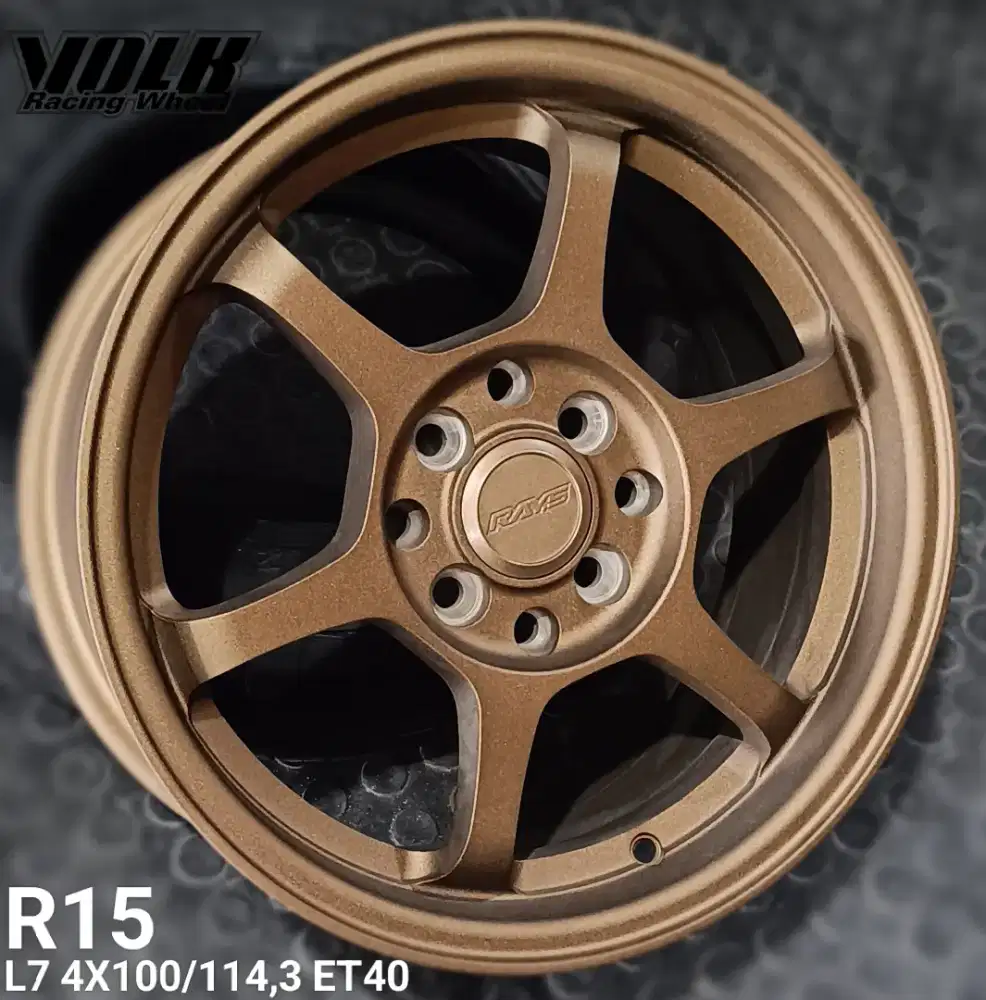 Jual velg te37 r15 4x100 4x114,3 agya avanza xenia livina brio dll