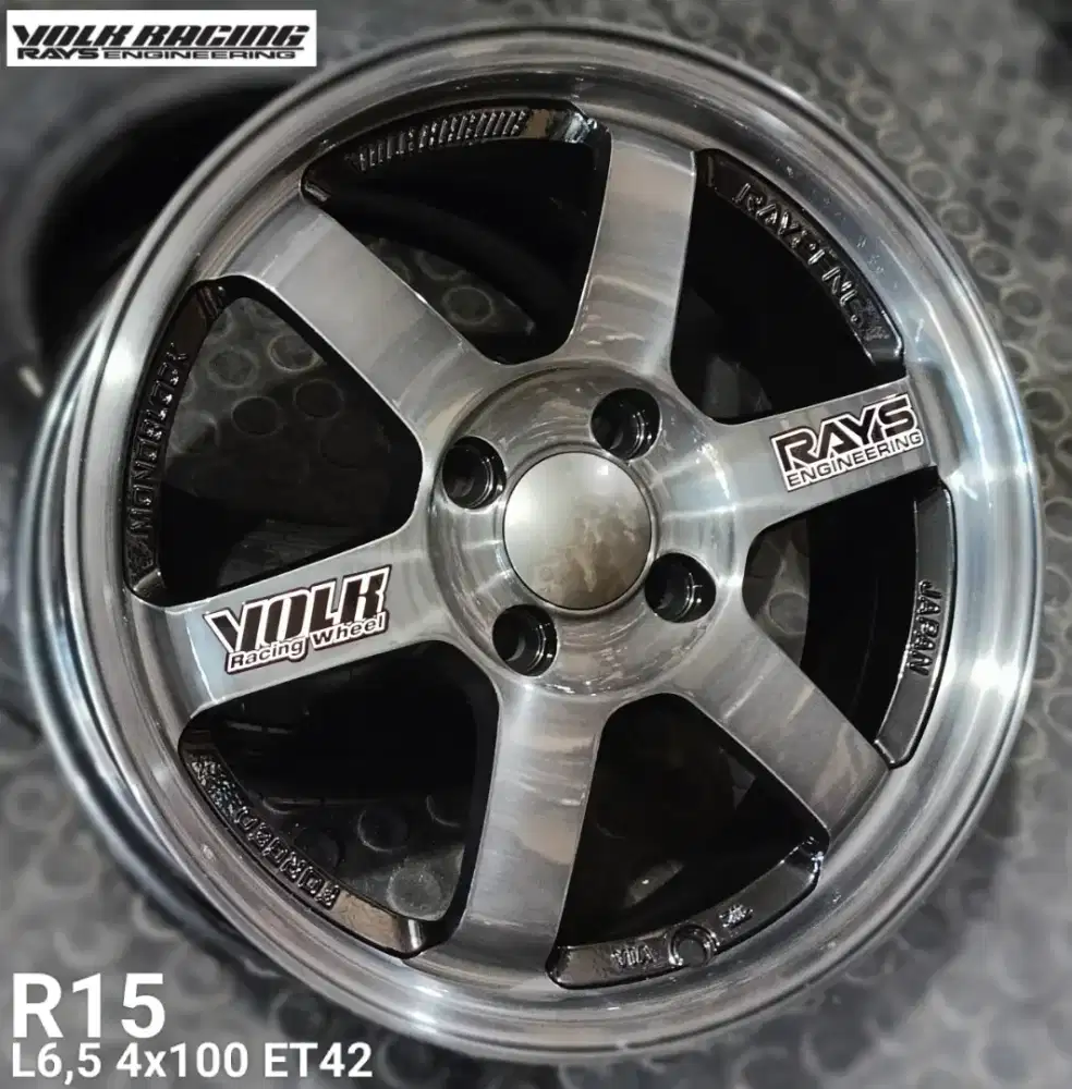 Jual velg te37 r15 4x100 4x114,3 agya avanza xenia livina brio dll