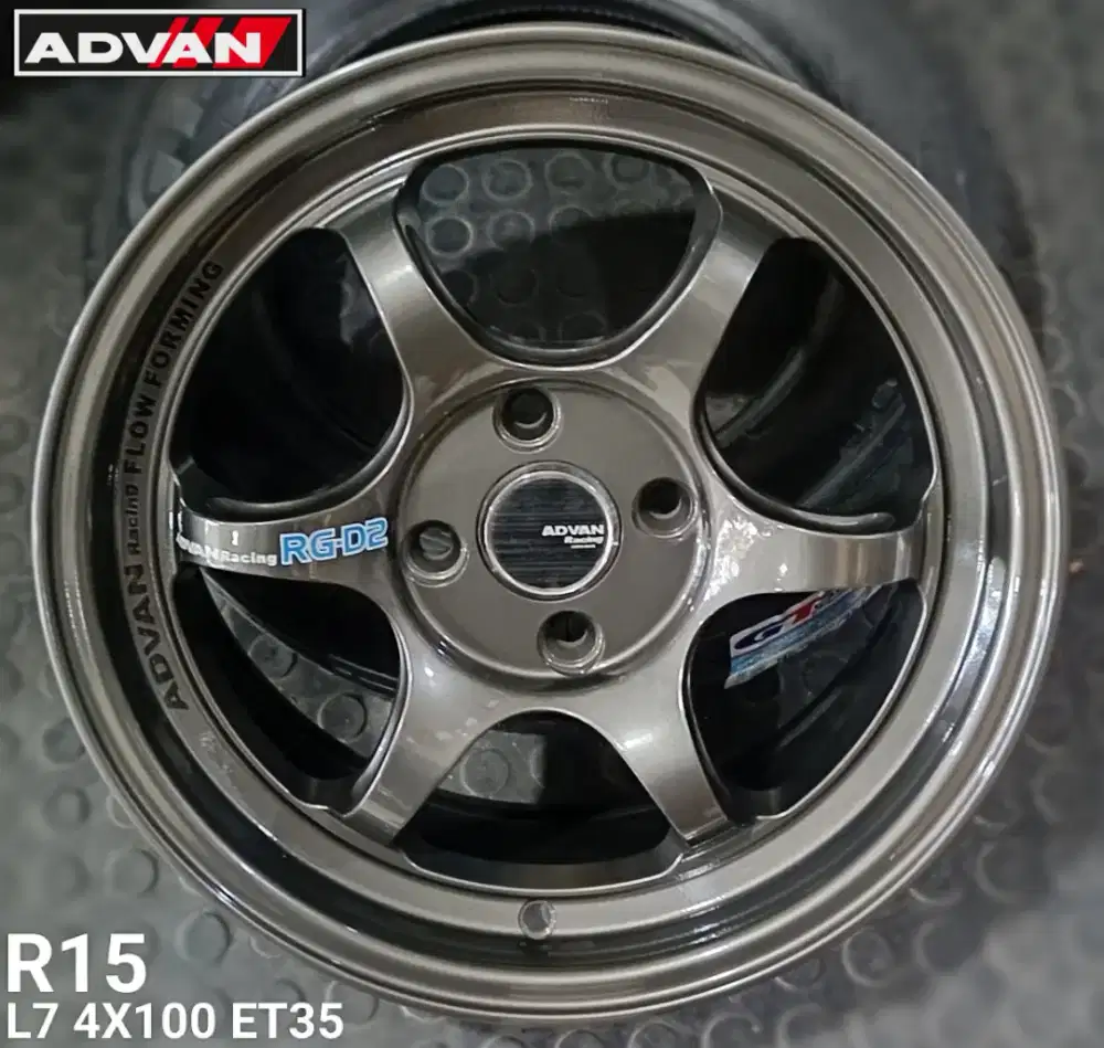 Jual velg te37 r15 4x100 4x114,3 agya avanza xenia livina brio dll