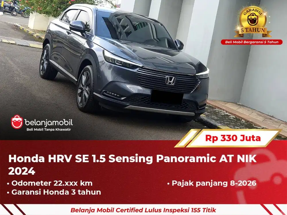 [ GARANSI 5TH ] Honda HRV HR-V HR V SE 1.5 Sensing Panoramic 2024/2025