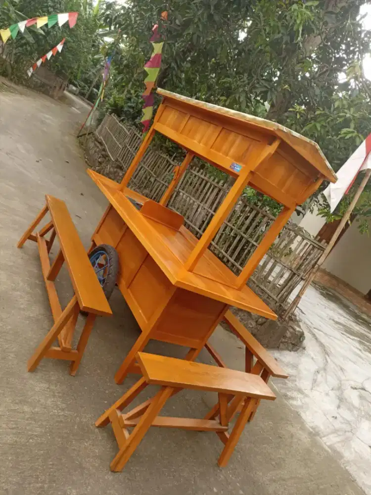 Jual Gerobak Angkringan, Bakso, Mie Ayam, Bubur, Sate, Soto, Pecel dll