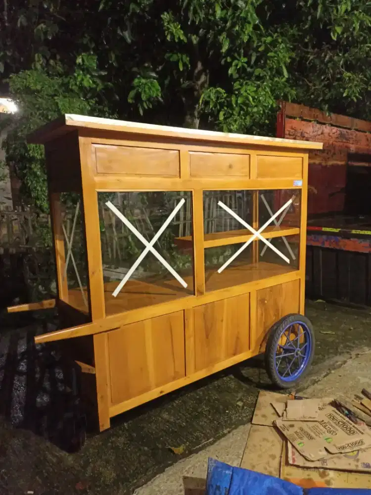 Jual Gerobak Angkringan, Bakso, Mie Ayam, Bubur, Sate, Soto, Pecel dll