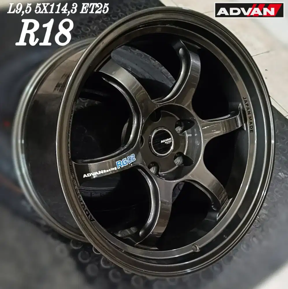 Jual velg advan gt r18 5x114,3