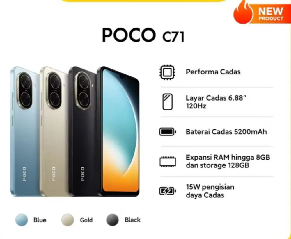 POCO C71 RAM 8/256