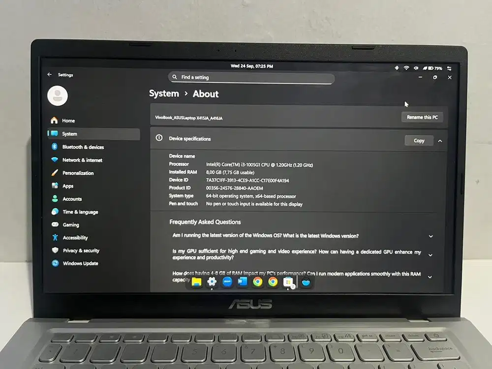 Laptop Asus A416JAO